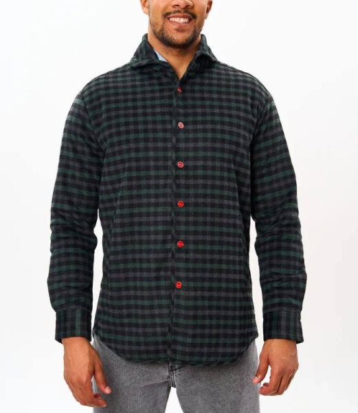 МУЖСКАЯ РУБАШКА УТЕПЛЕННАЯ KITON 