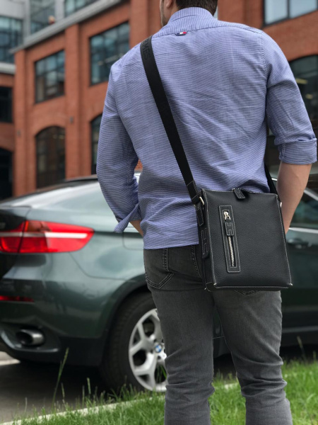 МУЖСКАЯ СУМКА МЕССЕНДЖЕР HERMES  09151 фото анонса