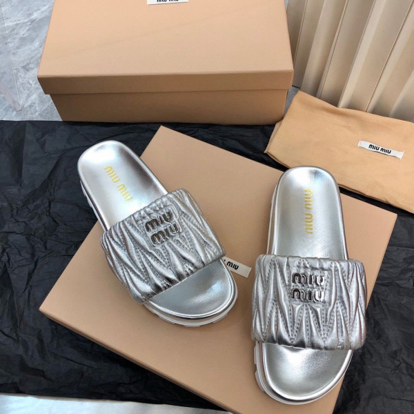 ШЛЕПКИ MIU MIU  58037 фото анонса