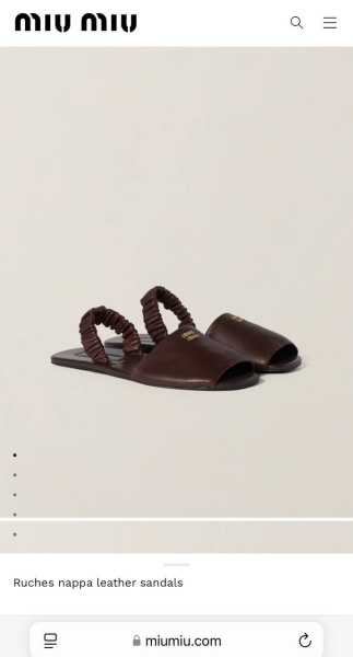 САНДАЛИИ MIU MIU  77136 фото анонса