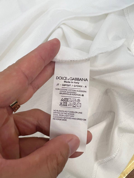 МУЖСКАЯ ФУТБОЛКА DOLCE & GABBANA  77957 фото анонса