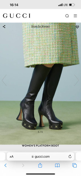 САПОГИ GUCCI  63222 фото анонса