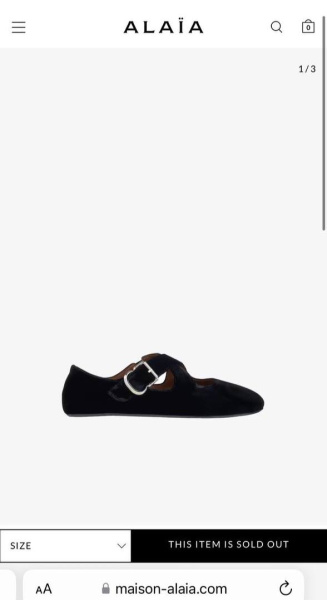 БАЛЕТКИ ALAIA  67406 фото анонса