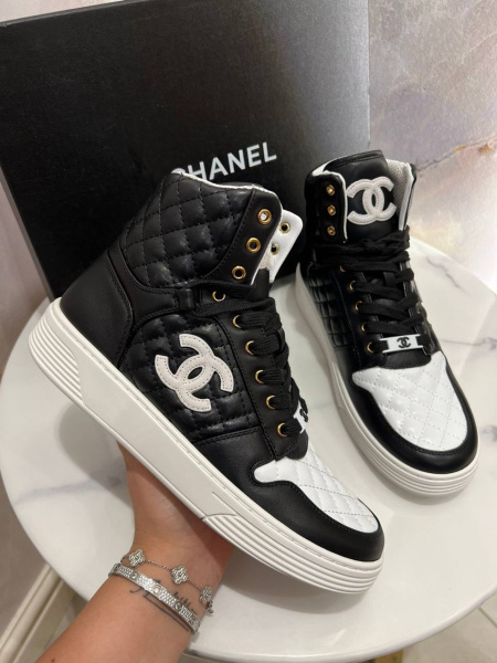 КЕДЫ ВЫСОКИЕ CHANEL  62241 фото анонса