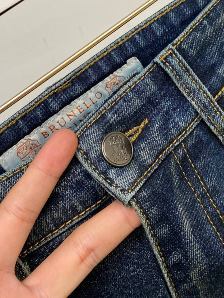МУЖСКИЕ ДЖИНСЫ BRUNELLO CUCINELLI  82377 фото анонса