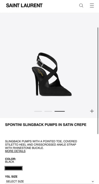 ТУФЛИ SAINT LAURENT  65486 фото анонса