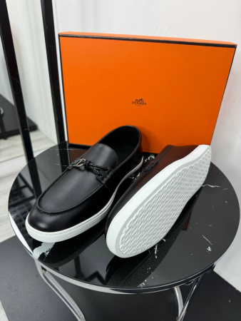 МУЖСКИЕ ЛОФЕРЫ HERMES  78688 детальное фото товара