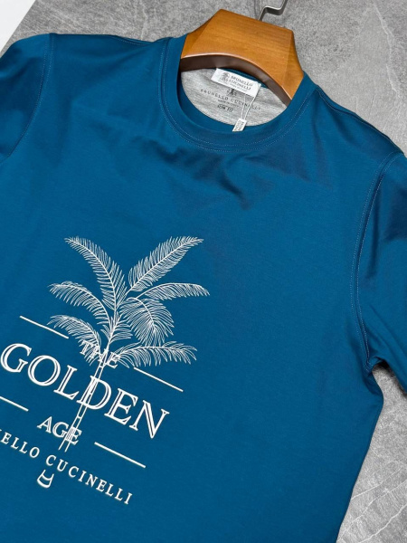 МУЖСКАЯ ФУТБОЛКА BRUNELLO CUCINELLI  72732 фото анонса