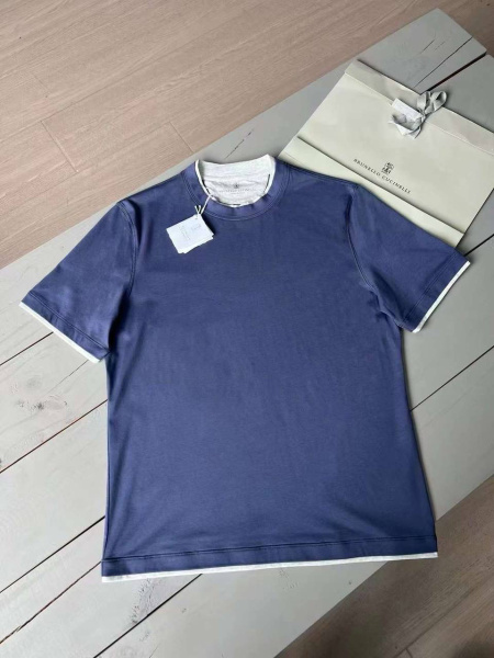 МУЖСКАЯ ФУТБОЛКА BRUNELLO CUCINELLI  74386 фото анонса