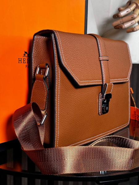 МУЖСКАЯ СУМКА МЕССЕНДЖЕР HERMES  64255 фото анонса
