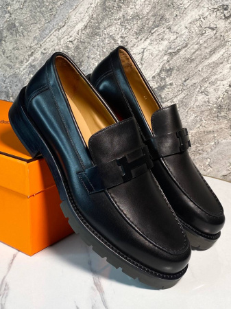МУЖСКИЕ ЛОФЕРЫ HERMES  72562 детальное фото товара