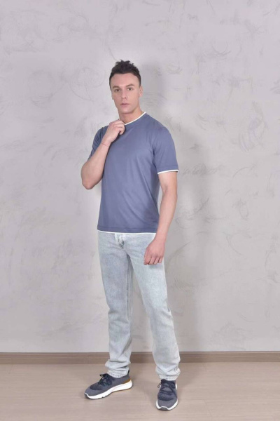 МУЖСКАЯ ФУТБОЛКА BRUNELLO CUCINELLI  74386 фото анонса