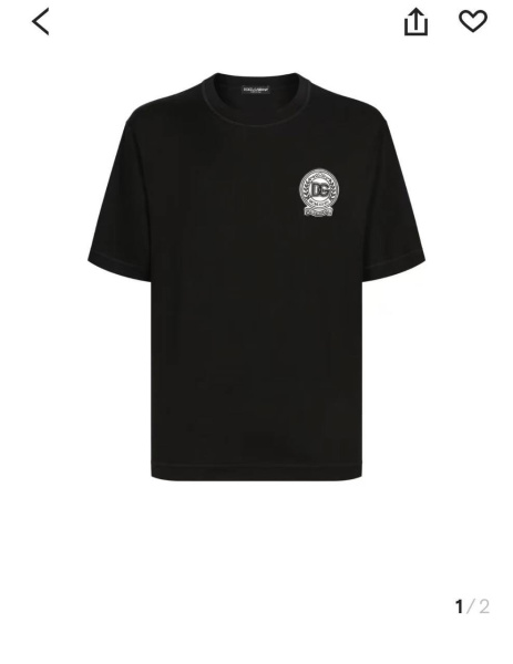 МУЖСКАЯ ФУТБОЛКА DOLCE & GABBANA  77447 фото анонса