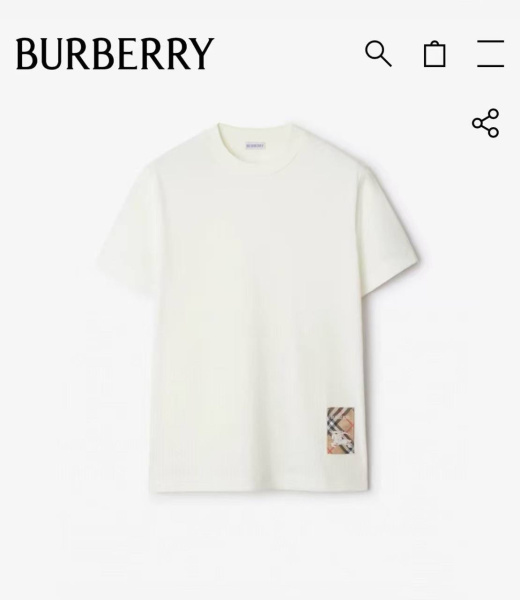 МУЖСКАЯ ФУТБОЛКА BURBERRY  75066 фото анонса