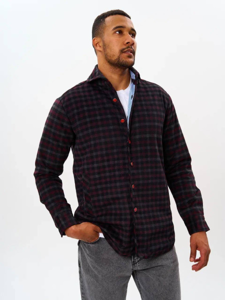 МУЖСКАЯ РУБАШКА УТЕПЛЕННАЯ KITON  74320 фото анонса