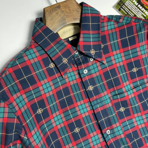 МУЖСКАЯ РУБАШКА GUCCI  66706 фото анонса