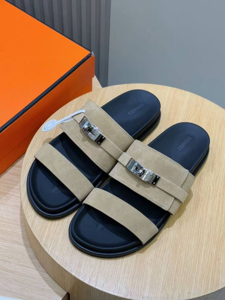 МУЖСКИЕ ШЛЕПКИ HERMES  78125 фото анонса