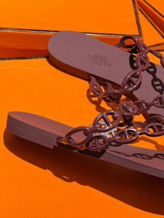 ШЛЕПКИ HERMES  76251 детальное фото товара