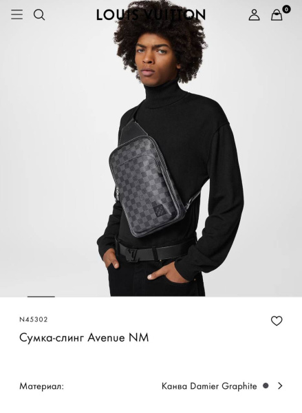 МУЖСКАЯ СУМКА СЛИНГ LOUIS VUITTON  68645 фото анонса