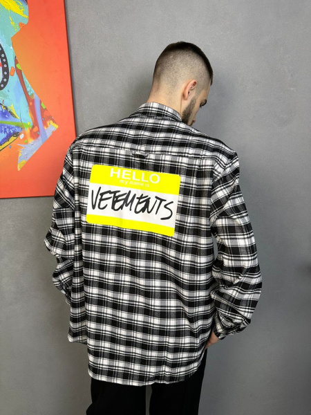 МУЖСКАЯ РУБАШКА VETEMENTS  56984 фото анонса