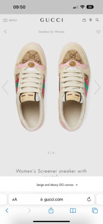 КЕДЫ GUCCI  58157 детальное фото товара