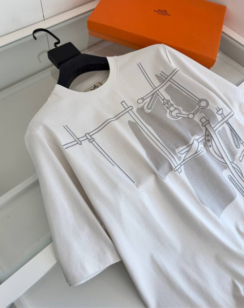 МУЖСКАЯ ФУТБОЛКА HERMES  74468 фото анонса