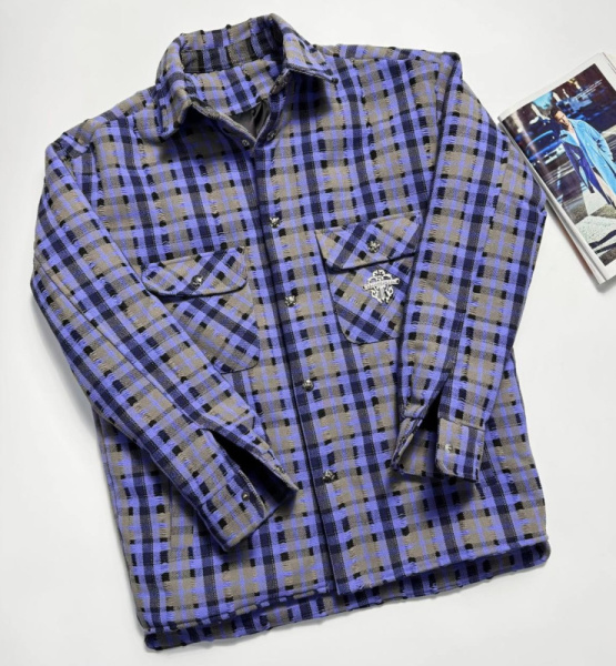 МУЖСКАЯ РУБАШКА УТЕПЛЕННАЯ CHROME HEARTS 