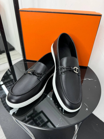 МУЖСКИЕ ЛОФЕРЫ HERMES  78688 детальное фото товара