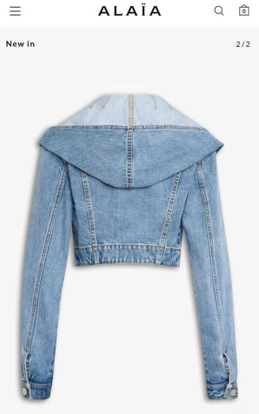 КУРТКА ДЖИНСОВКА ALAIA 69492 фото анонса