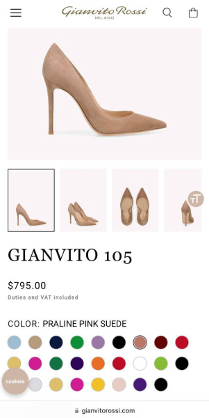 ТУФЛИ GIANVITO ROSSI 46550 фото анонса