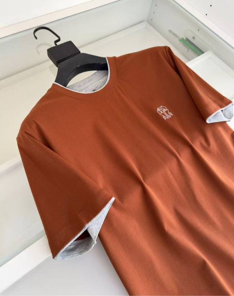 МУЖСКАЯ ФУТБОЛКА BRUNELLO CUCINELLI  73435 фото анонса