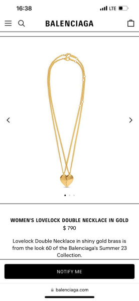 ПОДВЕСКА BALENCIAGA 73809 фото анонса