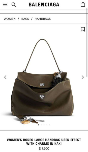 СУМКА BALENCIAGA RODEO  68702 фото анонса