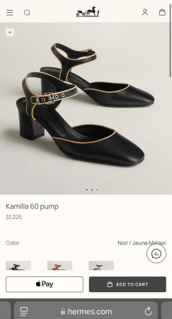 ТУФЛИ HERMES  75815 детальное фото товара