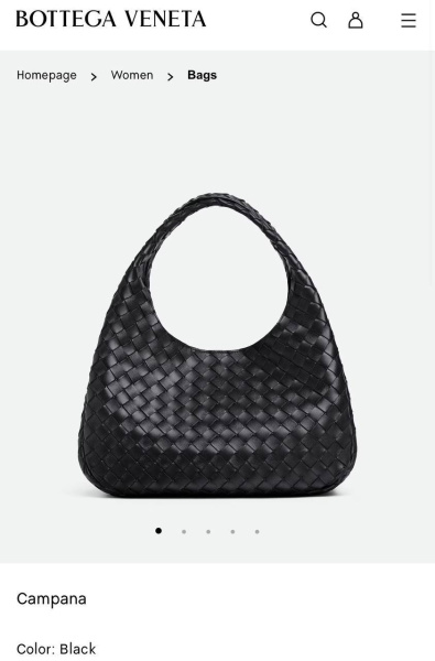 СУМКА BOTTEGA VENETA CAMPANA  79611 фото анонса