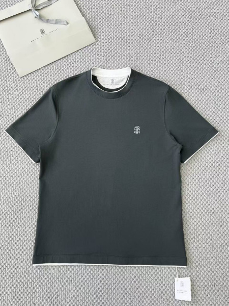 МУЖСКАЯ ФУТБОЛКА BRUNELLO CUCINELLI  75616 фото анонса