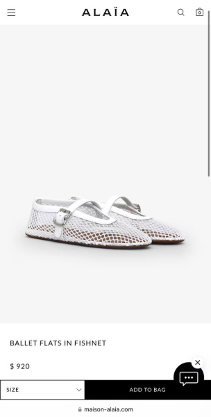 БАЛЕТКИ ALAIA  76306 фото анонса