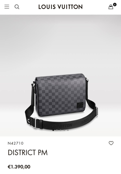 МУЖСКАЯ СУМКА МЕССЕНДЖЕР LOUIS VUITTON  63124 фото анонса