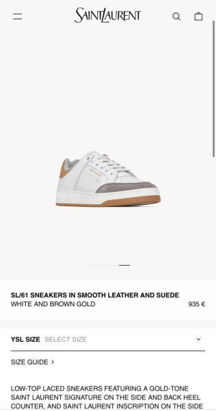 КЕДЫ SAINT LAURENT  75328 фото анонса