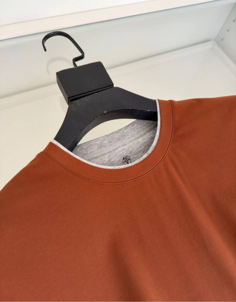 МУЖСКАЯ ФУТБОЛКА BRUNELLO CUCINELLI  73435 фото анонса