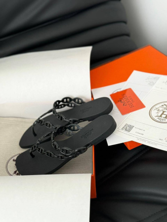 ШЛЕПКИ HERMES  67585 детальное фото товара