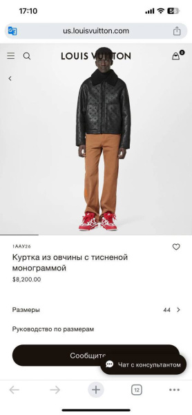 МУЖСКАЯ ДУБЛЕНКА LOUIS VUITTON  64316 фото анонса