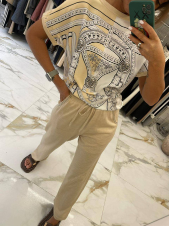 БРЮКИ HERMES  68134 детальное фото товара