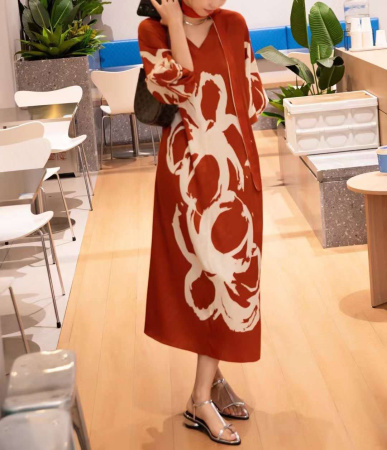 ПЛАТЬЕ HERMES  68395 детальное фото товара