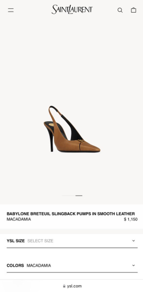 ТУФЛИ SAINT LAURENT  75832 фото анонса