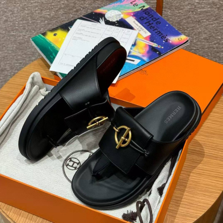 ШЛЕПКИ HERMES  75279 детальное фото товара