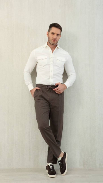 МУЖСКИЕ БРЮКИ BRUNELLO CUCINELLI  73683 фото анонса