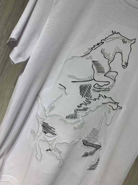 МУЖСКАЯ ФУТБОЛКА HERMES  75171 фото анонса