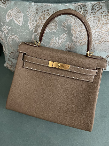 СУМКА HERMES KELLY 28 ручная работа 56102 фото анонса