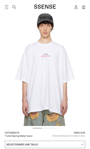 МУЖСКАЯ ФУТБОЛКА VETEMENTS  66709 фото анонса